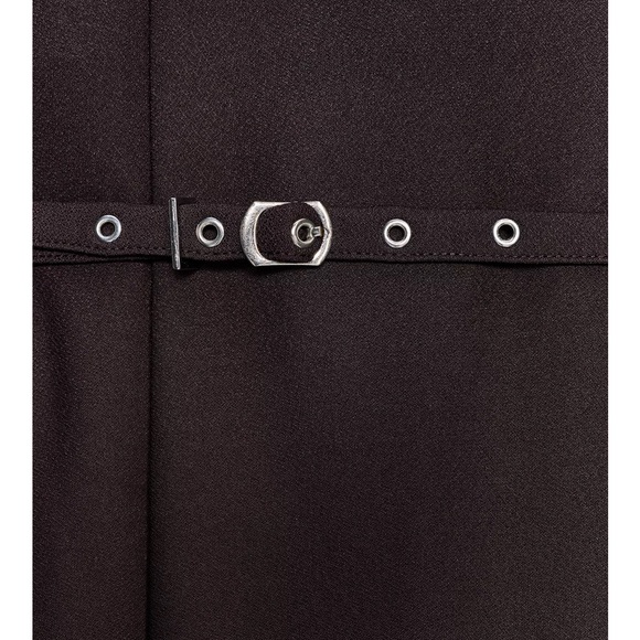 Zara NWT Sleek Chocolate Brown Midi Dress - Picture 8 of 10